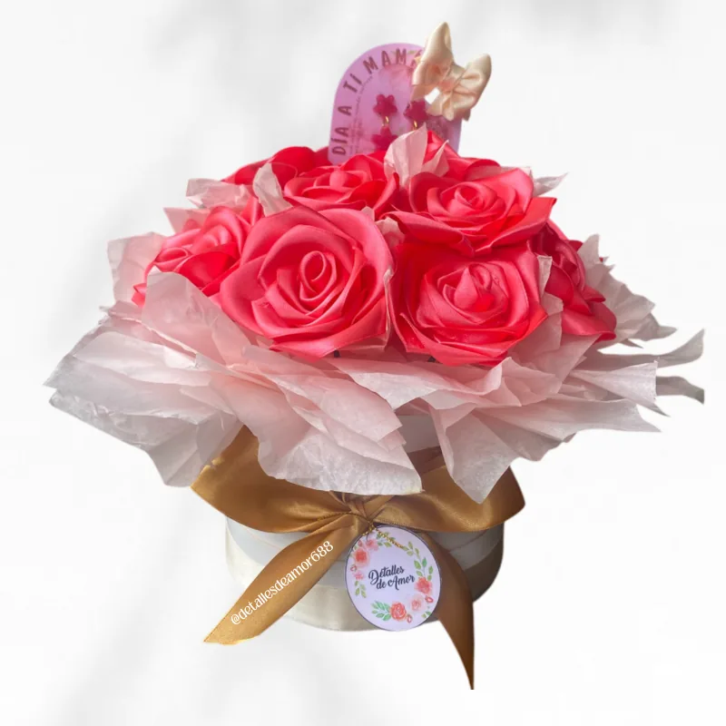 Flores eternas premium - arreglo de rosas preservadas regalo Medellin