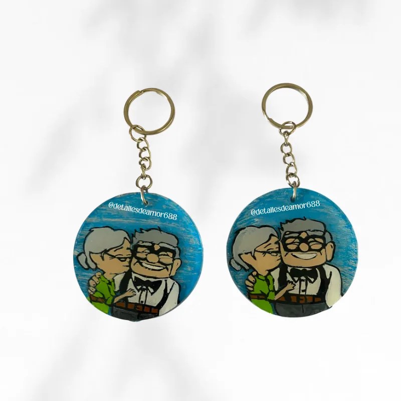 Regalos en resina personalizados - llaveros artesanales flores eternas