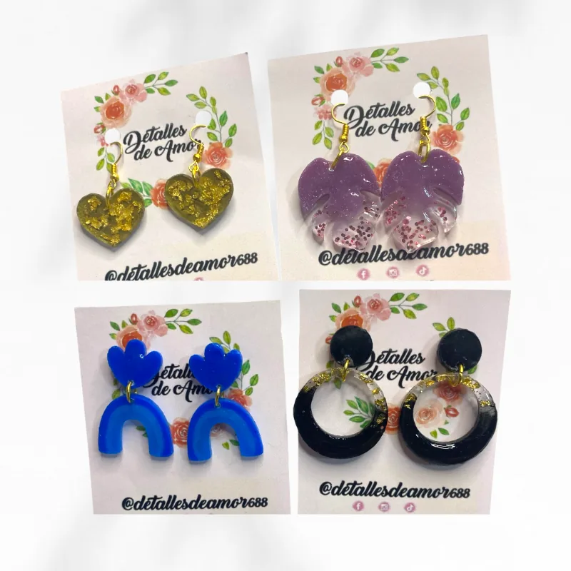 Regalos en resina personalizados - llaveros artesanales flores eternas